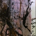 Contemporary Art By Lea Viita ”Périphérique IX” Signature